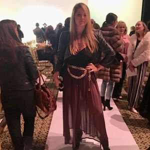 Gucci vintage chiffon skirt.